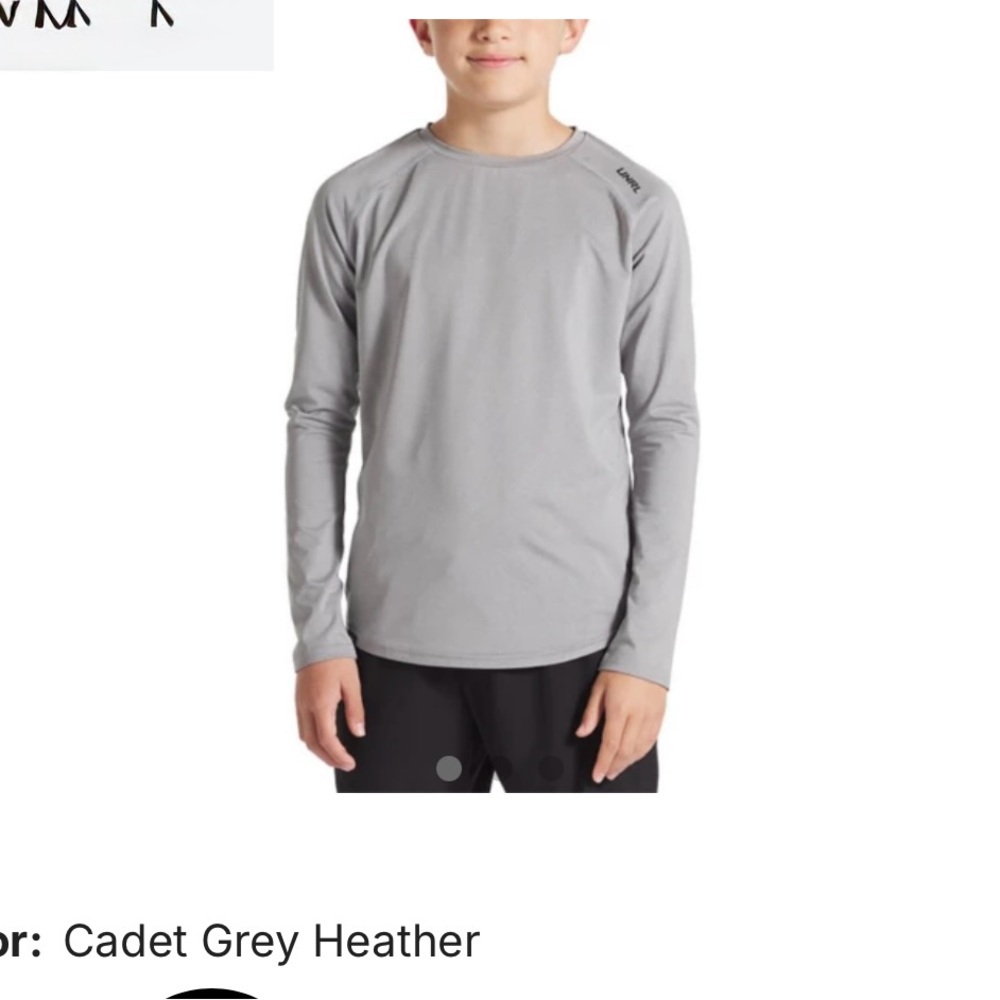 Youth Long Sleeve Gray Shirt
